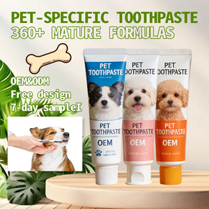 Dentifrice <span class=keywords><strong>pour</strong></span> animaux de compagnie Soins dentaires <span class=keywords><strong>pour</strong></span> chiens et chats Dentifrice favorisant une haleine fraîche Nettoyeur de brossage des dents Dentifrice d'usine personnalisé - Product Image 1