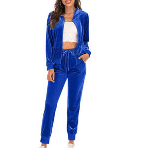 ชุดวอร์มผ้ากำมะหยี่สำหรับผู้หญิงชุดวอร์มสำหรับผู้หญิงชุดลำลองโลโก้ตามสั่ง - Product Image 2