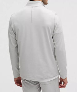 เสื้อสเวตเตอร์มีซิปสำหรับผู้ชายใหม่เสื้อสเวตเชิ้ตมีซิปหน้าคอกลมเสื้อสเวตเชิ้ตใหม่น้ำหนักเบาระบายอากาศได้ดีนุ่ม - Product Image 2