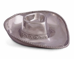 Bandeja de Servir de Acero Inoxidable con Tazón para Salsas, Bandeja Decorativa para Servir Aperitivos, Plato para Servir Aperitivos con Taza para Salsas - Product Image 1