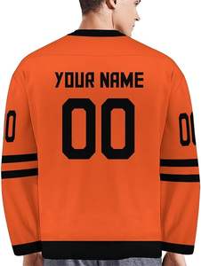 Maillot de hockey sur glace personnalisé, nouvelle arrivée, dernier design, multicolores, respirant, maillot vierge, impression par transfert thermique, service OEM personnalisé - Product Image 6