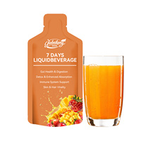 Sachet de boisson probiotique liquide multi-souches à marque privée OEM avec mélange végétal, sans sucre, formule végétalienne pour le bien-être quotidien