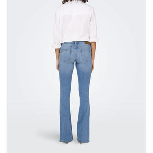 Jeans de Mezclilla Elásticos de Cintura Alta para Mujer, Estilo 2026, Algodón de Alta Calidad, Diseño Sólido con Bolsillos, Pantalones Casuales Ajustados de Estilo Recto - Product Image 3