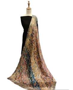 Chal Rabari de diseño hecho a mano Vintage elegante con bordado a mano y bufandas de diseño de trabajo de espejo para mujer ropa bufanda antigua - Product Image 3