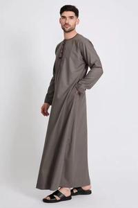 Robe d'hiver marocaine Djellaba à capuche en lin, soie et polyester respirant, sur mesure ODM, taille XS, prêt-à-porter, Jubba courte pour adultes - Product Image 6