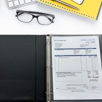 Productos de Calidad Leos, Sistema de Archivo de 3 Anillas, Tarjetas de Índice Transparentes de PP, Juego de Separadores de Bolsillos con 3 Pestañas, 245x290mm, Almacenamiento de Papel