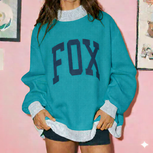 Sweat-shirt à col montant long et ample pour femme, coupe décontractée, chaud en polaire pour l'hiver, doux et tendance - Product Image 2