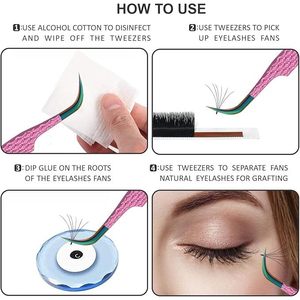 Professional Stainless Steel Slanted Tip Tweezers for <b>Lash</b> Extensions Strong Grip for Perfect <b>Lash</b> <b>Fans</b> - Product Image 3