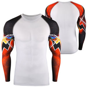 T-shirt de compression respirant à manches courtes pour homme de qualité supérieure, nouveau rashguard MMA personnalisé - Product Image 1