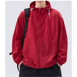 Veste coupe-vent pour homme, nouvelle conception, respirante, durable, en tissu polyester, col à capuche, taille XS, pour les aventures en plein air actives - Product Image 3