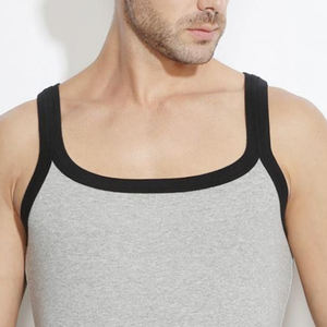 Débardeur de sport pour homme 2023, surdimensionné, décontracté, tricoté, 100% coton, respirant, écologique, séchage rapide, dos nageur, pour la gym et le fitness - Product Image 5