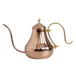 Bouilloire finie en or pour thé café servant une bouilloire à thé en métal gravée Design vaisselle thé expresso fournitures - Product Image 4