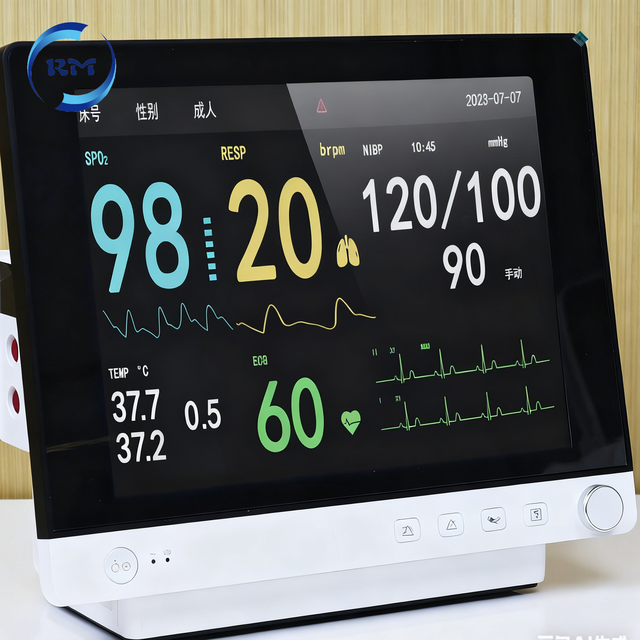 Rayman Vital Signs Monitor 12.1 Inch Monitor IBP Etco2 Cardiac ECG BIS CO Patient Monitor with Monitoring Systems for Clinic