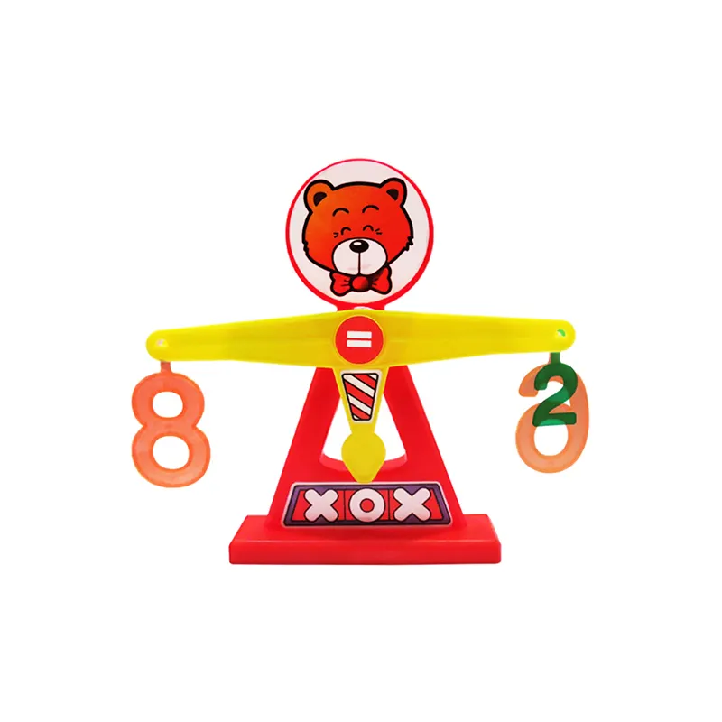 New learning resources learning by playing plastic math numeral balance/math learning
