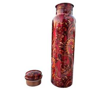 Elegante diseño martillado 100% botella de agua de cobre puro para el hogar y Villa beber al por mayor Drinkware - Product Image 5