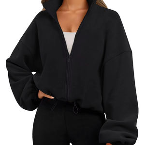 Sweatshirts surdimensionnés pour femmes Sweats à capuche en molleton Logo personnalisé Sweat à capuche unisexe Sweatshirts à capuche pour femmes Fabricant - Product Image 1