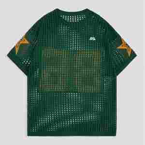 Camiseta extragrande vintage personalizada superventas, ropa de fútbol americano, camiseta recortada de malla cuadrada de estilo callejero Unisex, ajuste Extragrande - Product Image 2