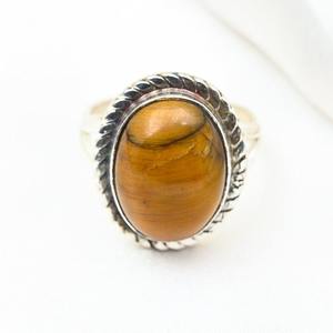 Classical <b>Ring</b> Jewelry For Women Silver Boho Style Jewelry 925 Sterling Silver <b>Tiger</b> <b>Eye</b> Gemstone Handmade <b>Ring</b> Gift For Wife - Product Image 2