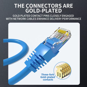 Kingwire Câble de raccordement Ethernet de haute qualité pour <span class=keywords><strong>Internet</strong></span> Lan SFTP Cat6a Cat5 26AWG 28WG Cat6 Câble de raccordement UTP Cat7 Câble de raccordement STP - Product Image 5