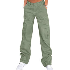 Logo personnalisé vêtements pour hommes femmes Cargo Jogger pantalon grande taille pantalons de survêtement pour femmes taille haute Baggy Jogger cargo pantalons pour femmes - Product Image 1