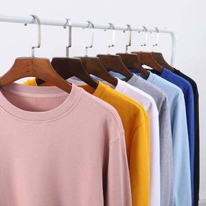 Fabricant de haute qualité Logo personnalisé doublé 100% coton Casual Blank Crewneck basics Sweats à capuche unis pour hommes OEM / ODM - Product Image 2