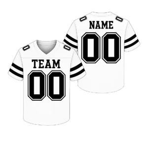 เสื้อผ้ากีฬาผ้าเจอร์ซีย์สไตล์อเมริกันย้อนยุคเสื้อกีฬาผ้าโพลีเอสเตอร์แบบไม่มีลายตาข่ายสไตล์2025 - Product Image 4