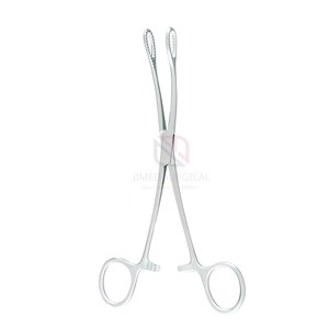 Pinces à éponges en acier inoxydable JIMED SURGICAL, revêtement bleu, pour usage vétérinaire |   Instruments chirurgicaux manuels de haute qualité pour la gynécologie - Product Image 1