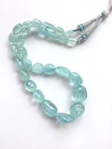 Perles de pierre naturelle Aquamarine brute pour la fabrication de bijoux fins - Product Image 3