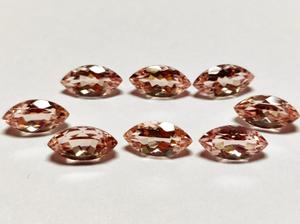 หินมอร์แกไนท์จากลูกพีชธรรมชาติอัญมณีมาร์คีสตัดกึ่งมีค่าพลอยหลวมมาดากัสการ์ Peachy Morganite OEM - Product Image 5