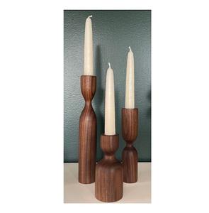 High Quality Wooden <b>SQUARE</b> Shape <b>Candle</b> Holders Pillar <b>Candle</b> Holders Set of 3 Wholesale Supply Home and Wedding Decorative - Product Image 5