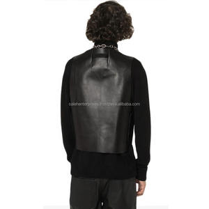 Oem Service Factory Made Mujeres Biker Chaleco de cuero Precio barato Venta caliente Algodón Mujeres Biker Chaleco de cuero de algodón - Product Image 3