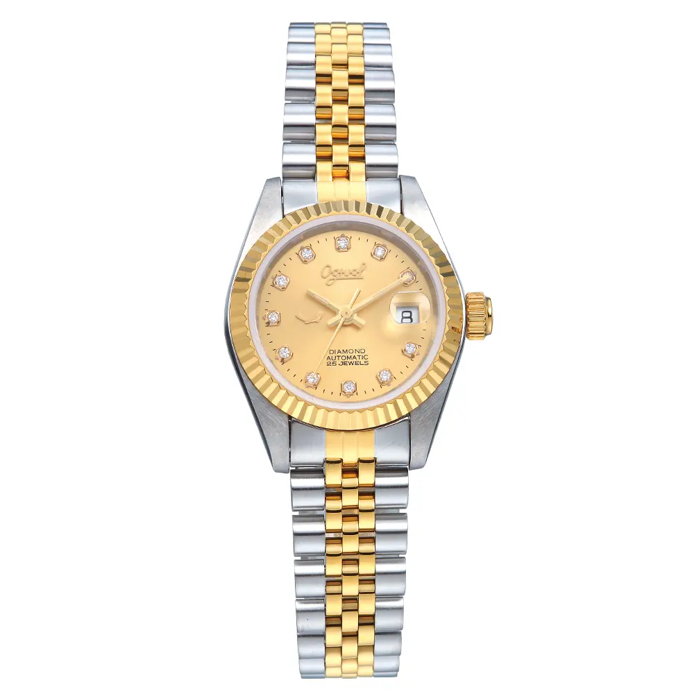 Real Diamond Window Date Display Function Automatic Mechanical Women's Watch Gift For Women