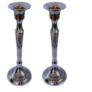 Top Trending Hand Engraved Candle <b>Stick</b> Stand Wedding & Home Decoration Decorative Metal Candle Votive Holder - Product Image 5