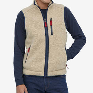 New High Quality 2025 OEM Outwear Breathable <b>Vest</b> <b>Men</b> <b>Fleece</b> Warm Jackets Sleeveless Winter Cotton <b>Fleece</b> <b>Vest</b> - Product Image 2