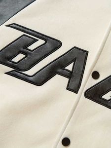 Chaqueta de equipo Letterman en blanco para hombre, fabricantes de chaqueta Letterman personalizada Plain Varsity, chaqueta Varsity de hombre en blanco al por mayor - Product Image 5