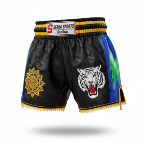Pantalones Cortos de Muay Thai SFANA SPORTS Premium para Hombre, Secado Rápido, Duraderos, Transpirables, Ajuste para Kickboxing, MMA, Boxeo, Entrenamiento Físico, Logotipo Personalizado - Product Image 3