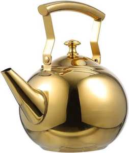 Best Home Decorative Brass Metal <b>Water</b> <b>Kettles</b> Golden Finish Tabletop Dinnerware for Kitchen & Living Room Decor - Product Image 1