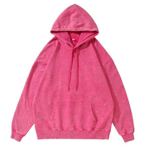 Sweat à capuche ample pour couples basiques coton mélangé polaire Heavyweight Athletic Hoodie Casual Sweats à manches longues - Product Image 5