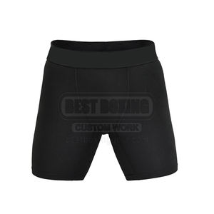 กางเกงขาสั้นรัดกล้ามเนื้อสำหรับผู้ชายกางเกงขาสั้นแบบหลายกระเป๋าสีล้วน - Product Image 2