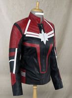 Veste en cuir véritable pour femme, actrice de télévision, Captain Marvell, Carol Danvers, vestes pour femmes