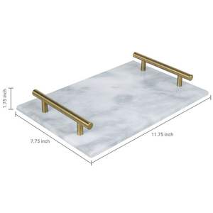 ESSENTIALS Plateau de service en résine époxy fait à la main Essentiels de cuisine uniques pour la maison, le restaurant, l'hôtel Plateaux de service décoratifs - Product Image 4