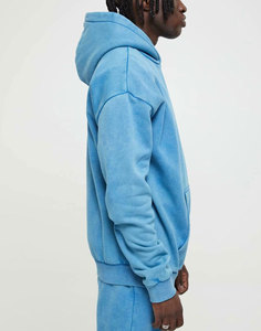 Sudaderas con capucha para hombre lavadas a la piedra Vintage personalizadas, lavadas con ácido, de gran tamaño, por el sol descoloradas, con capucha rasgada, sudaderas con capucha Unisex para hombre - Product Image 3