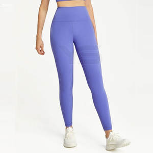 Mallas de Yoga de cintura alta para mujer, gran oferta, ropa de gimnasio atlética de punto de Spandex, mallas de Fitness con botín arrugado, función de realce - Product Image 3