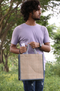 Nouveaux sacs écologiques personnalisés en jute, sacs promotionnels non tissés, sacs de courses, sacs cadeaux, sacs en soie avec logo personnalisé, style, motif et design sur mesure - Product Image 3
