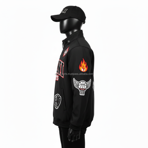 Chaqueta Softshell para Hombre, Tejido Softshell de Poliéster, Color Negro, Parche Bordado con Transferencia de Calor, Logotipo Personalizado - Product Image 3