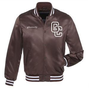 Veste d'hiver universitaire pour homme personnalisable 2025, numéro brodé, col montant, design matelassé, devant en satin réversible - Product Image 3