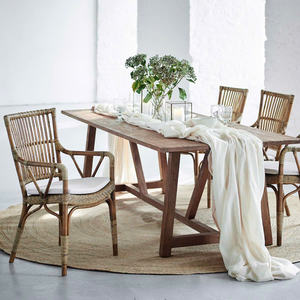 2025 nuevo diseño Silla de comedor de ratán Natural silla de mimbre hecha a mano para apartamento evento Fiesta uso directo de Vietnam-Nhat Minh - Product Image 6