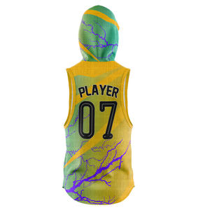 Custom 100% Polyester Heat Transfer Printed <b>Flag</b> Football Jerseys Breathable Plus Size Sleeveless Team Shirts for 7on7 7v7 XL - Product Image 5