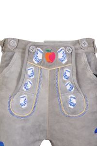 Lederhosen pour hommes, brodés, taille mi-haute, en daim, style bavarois, pour l'Oktoberfest - Product Image 4
