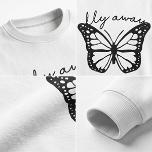 เสื้อสเวตเชิ้ตคอกลมผู้ชาย สีเขียวอมฟ้า ทรงปกติ พิมพ์ลาย สวมใส่สบายๆ สำหรับฤดูใบไม้ร่วง พิมพ์ลายด้วยเทคนิคฮีททรานเฟอร์ ผ้าฝ้าย 100% - Product Image 5